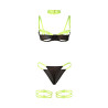Subblime - 955281 Ensemble Soutien-Gorge Avec Collier Et Détails De Jambes Vert Fluorescent L/Xl
